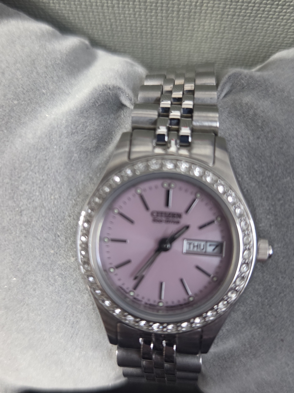 Citizen Stainless Steel Watch with Pink Dial